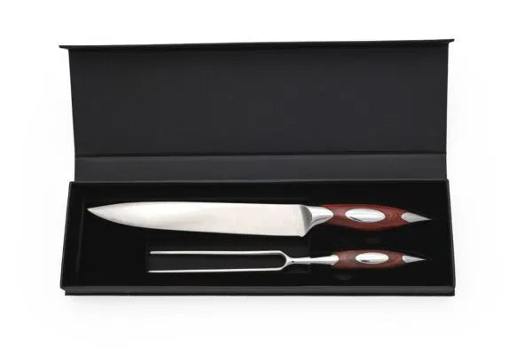 2pc Classic Series Carving Set In with Black Cardboard Box