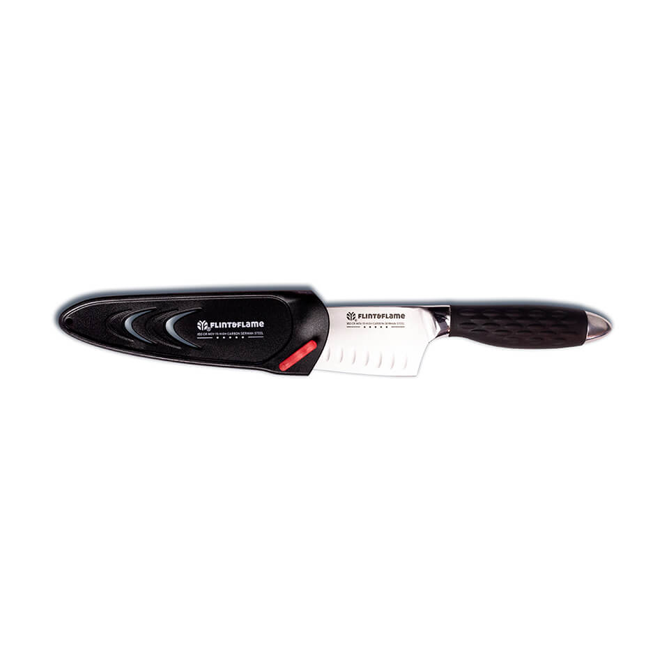 6″ PRO Series Santoku Knife With Lockable Blade Cover