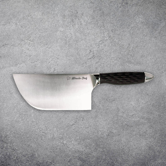 7″ PRO Series Curved Cleaver With Lockable Blade Cover