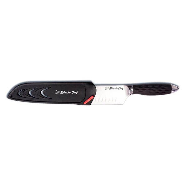 8″ PRO Series Santoku Knife With Lockable Blade Cover