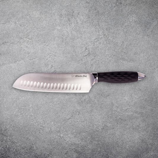 8″ PRO Series Santoku Knife With Lockable Blade Cover